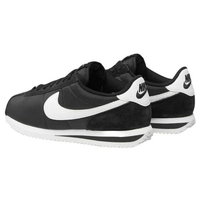 Nike Dames cortez leren trainers UTPP4585_whiteblack large