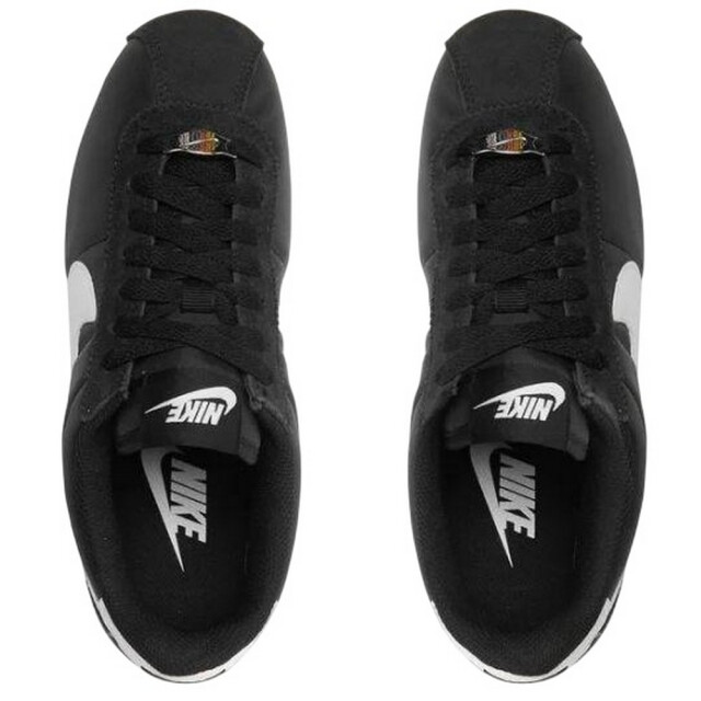 Nike Dames cortez leren trainers UTPP4585_whiteblack large