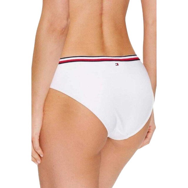 Tommy Hilfiger Dames contrast gestreept bikinibroekje UTNA474_white large