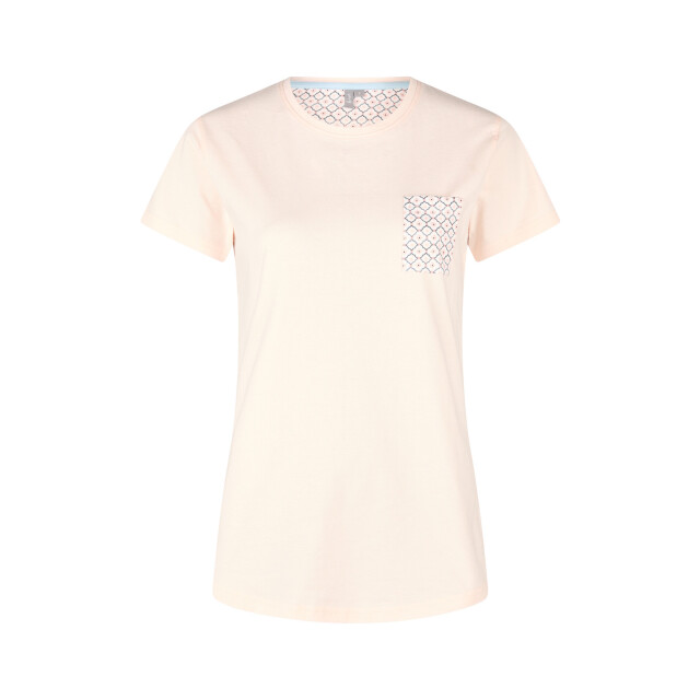 By Louise Dames korte pyjama set shortama roze/wit gebloemd BL-551-02 large