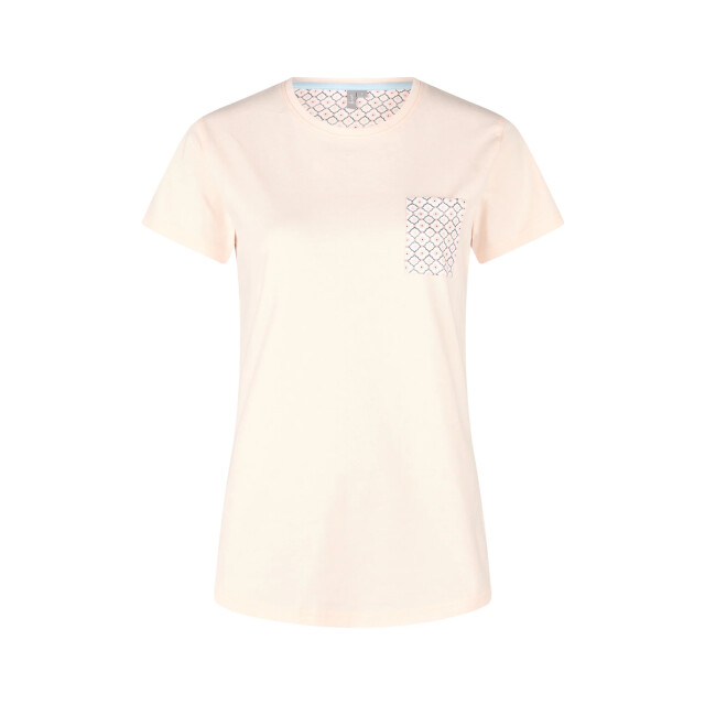 By Louise Dames korte pyjama set shortama roze/wit gebloemd BL-551-02 large