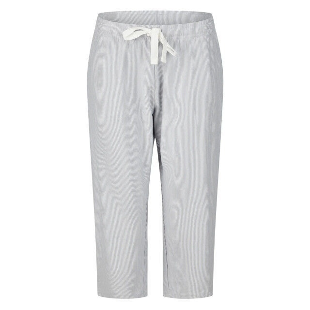 By Louise Dames capri pyjama driekwart wit/blauw gestreept BL-571-02 large