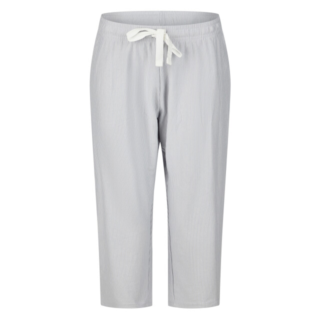 By Louise Dames capri pyjama driekwart wit/blauw gestreept BL-571-02 large