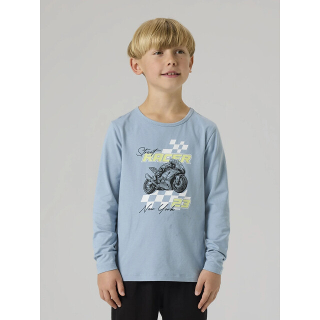 Name It Jongens pyjama set nkmnightset lichtblauw/zwart 13254417-Dusty Blue large