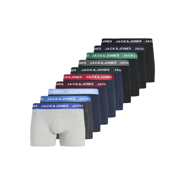 Jack & Jones Heren boxershorts trunks jacsolid effen 10-pack color 12189937-Rosin large