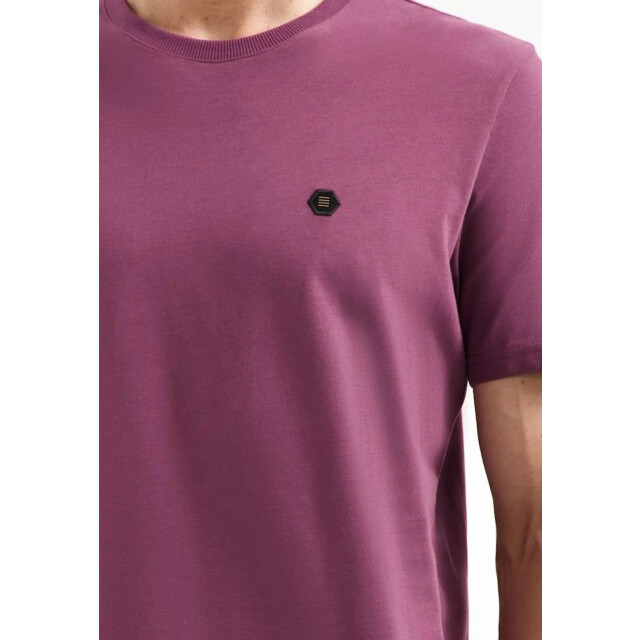 No Excess T-shirt crewneck peached dark wine 29360775-164 large