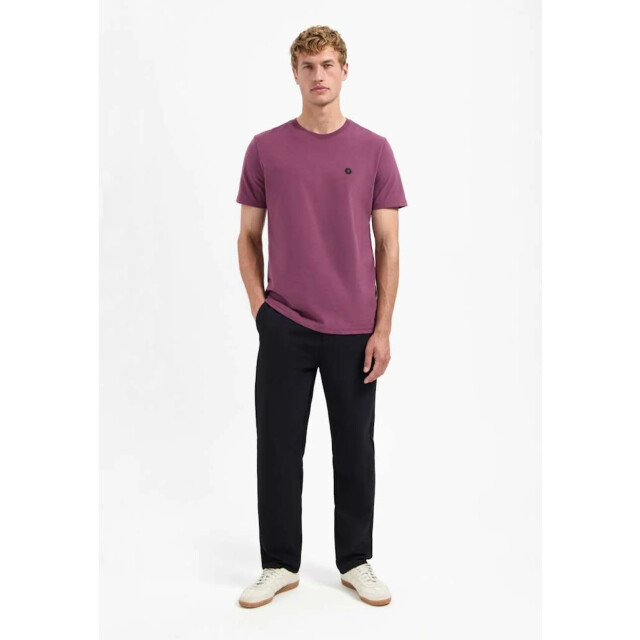 No Excess T-shirt crewneck peached dark wine 29360775-164 large