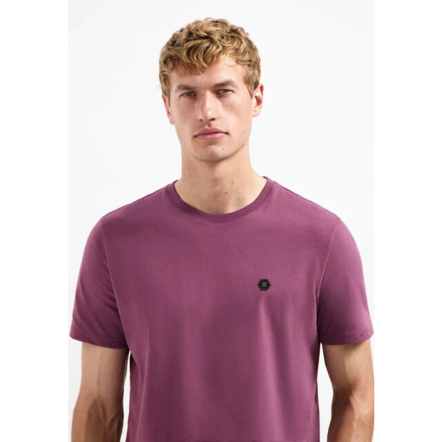 No Excess T-shirt crewneck peached dark wine 29360775-164 large