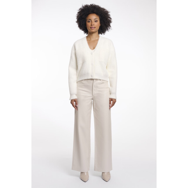 Rino & Pelle short v-neck cardigan isarea.5002621 70 snow white 06741.120.0002 large