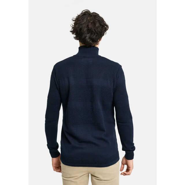 Kronstadt Po29932 ks3585 kshannes half zip coton knit 469 sky captain KS3585 large