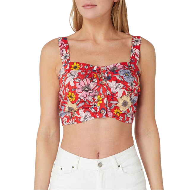 Tommy Hilfiger Dames gebloemde gestreepte tanktop UTNA188_multicoloured large