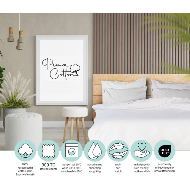 Phlox Dekbedovertrek queen 100% katoen satijnen (300 tc) tweepersoons 3263164 large