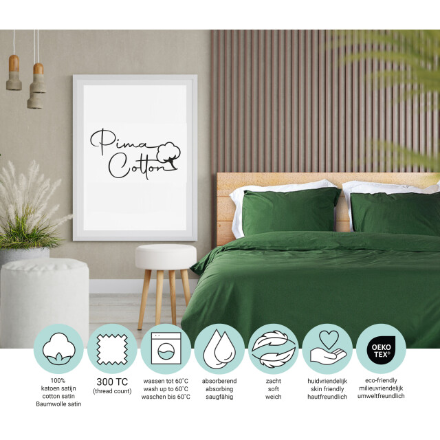 Phlox Dekbedovertrek queen 100% katoen satijnen (300 tc) tweepersoons 2902213 large