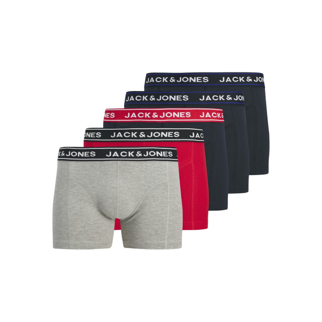 Jack & Jones Heren boxershorts trunks jachector effen 5-pack 12295148 large