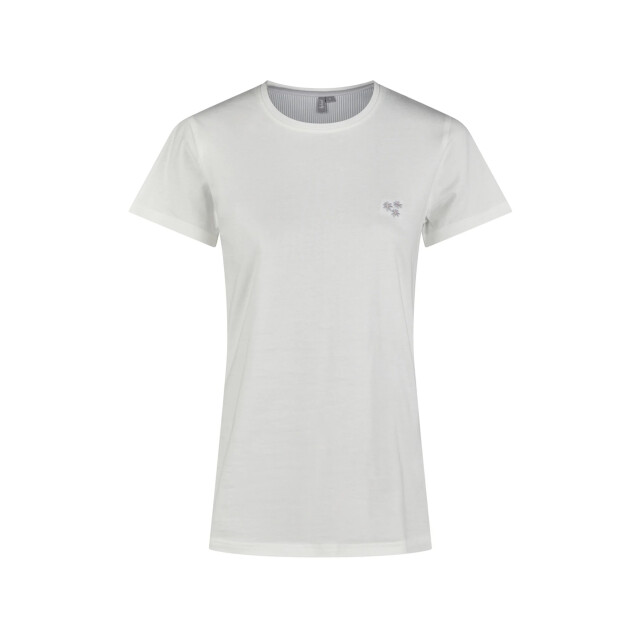 By Louise Dames capri pyjama driekwart wit/blauw gestreept BL-571-02 large