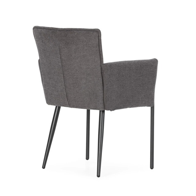 CaliCosy Set of 2 fabric armchairs with metal legs h85 cm elina 3437230 large