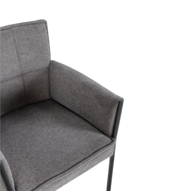 CaliCosy Set of 2 fabric armchairs with metal legs h85 cm elina 3437230 large