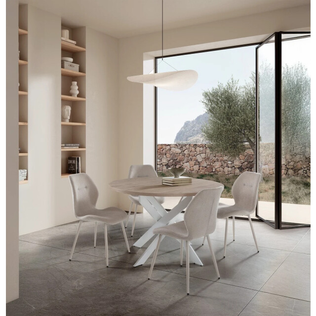 CaliCosy Fabric chair set of 4 h86 cm ashley 3437224 large