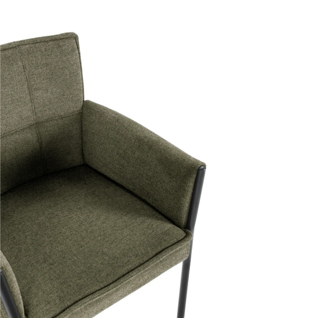 CaliCosy Set of 2 fabric armchairs with metal legs h85 cm elina 3437228 large