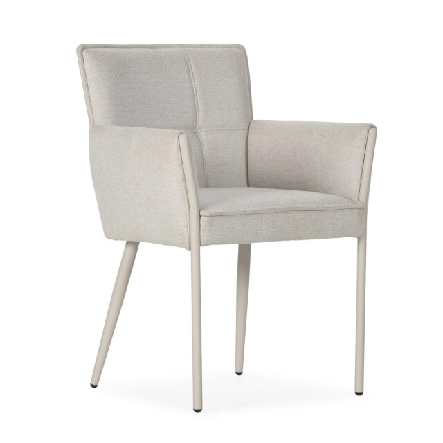 CaliCosy Set of 2 fabric armchairs with metal legs h85 cm elina 3437229 large