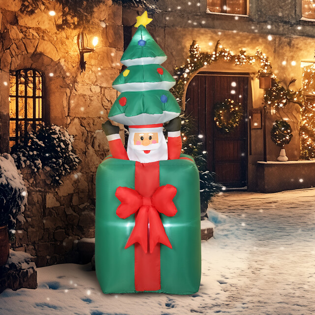 4goodz Opblaasbare kerstdecoratie met led-lampjes voor binnen en buiten 3426562 large