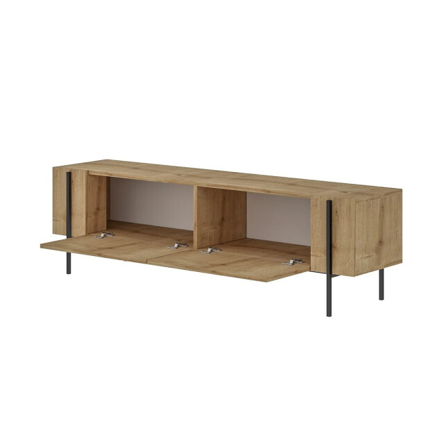 CaliCosy Tv-meubel met 2 opklapbare deuren en metalen poten l185 cm hermione 3437233 large