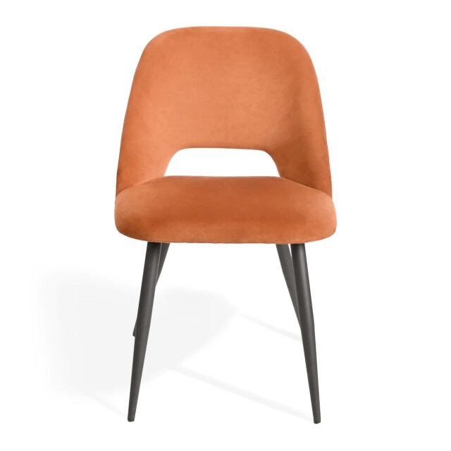 CaliCosy Lot de 2 chaises de séjour en tissu avec piètement en métal noir l58 cm - 3437008 large