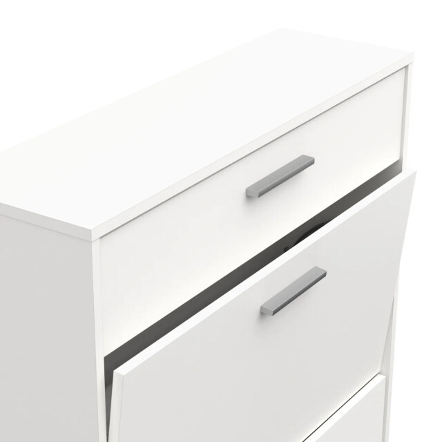 CaliCosy Rangement chaussures 2 abattants et 1 tiroir l80,8 cm izzy 3437197 large