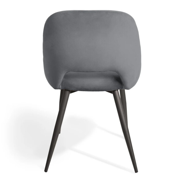 CaliCosy Lot de 2 chaises de séjour en tissu avec piètement en métal noir l58 cm - 3436968 large