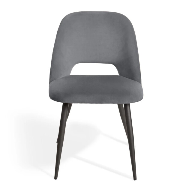 CaliCosy Lot de 2 chaises de séjour en tissu avec piètement en métal noir l58 cm - 3436968 large