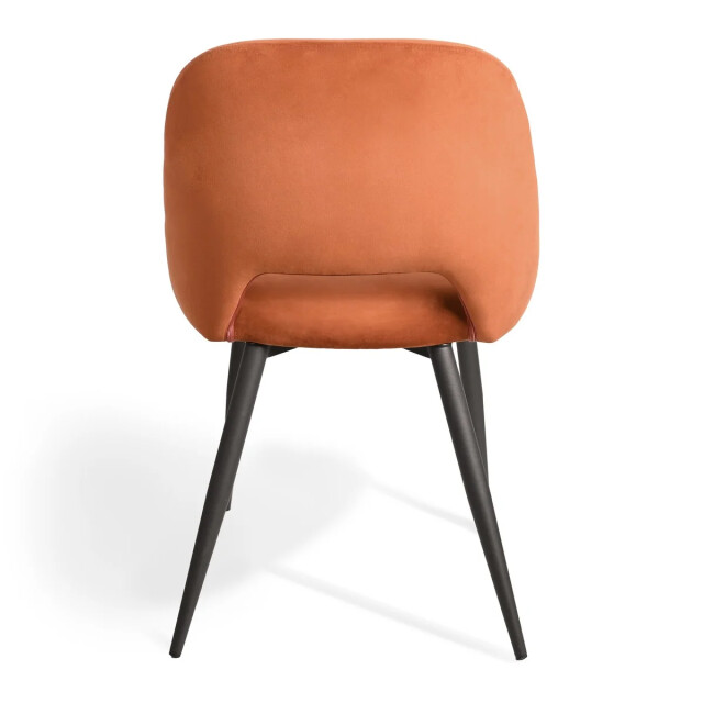 CaliCosy Lot de 2 chaises de séjour en tissu avec piètement en métal noir l58 cm - 3437008 large