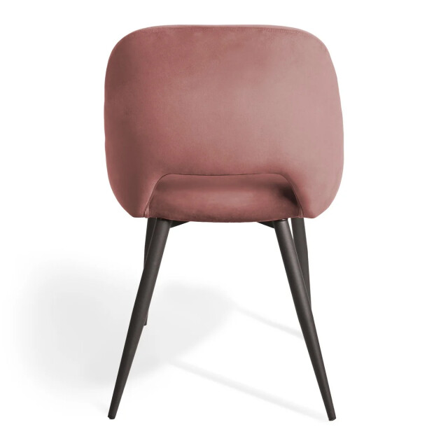 CaliCosy Lot de 2 chaises de séjour en tissu avec piètement en métal noir l58 cm - 3436992 large