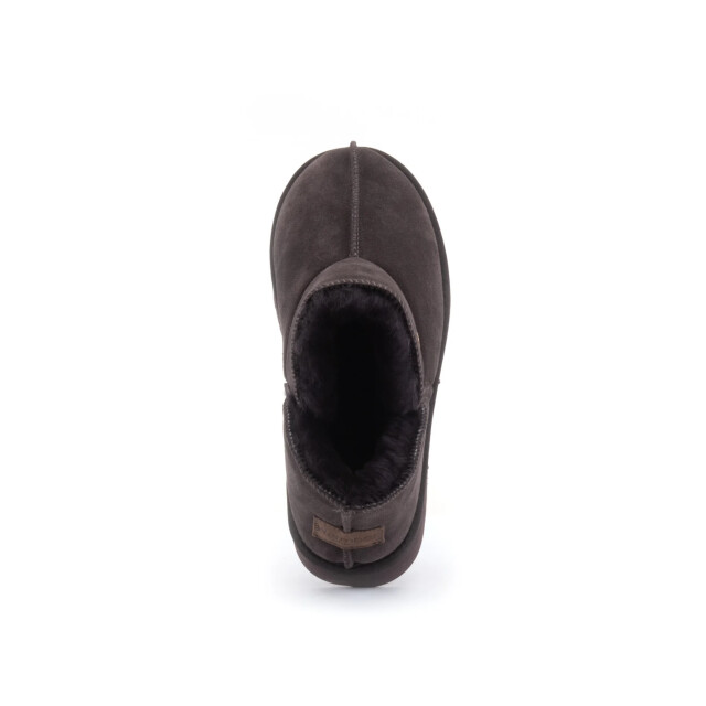 Warmbat Dames pantoffel suède willow donkerbruin WLW321065 large