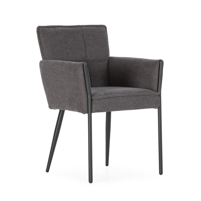 CaliCosy Set of 2 fabric armchairs with metal legs h85 cm elina 3437230 large