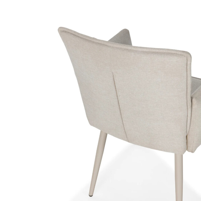 CaliCosy Set of 2 fabric armchairs with metal legs h85 cm elina 3437229 large