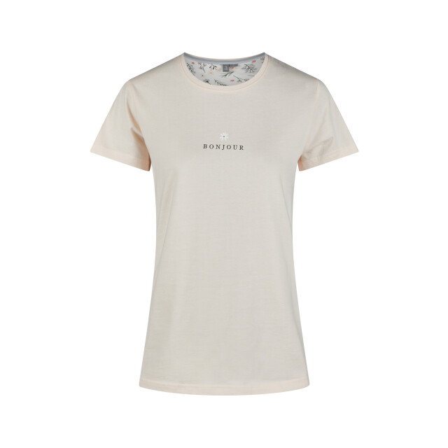 By Louise Dames capri pyjama driekwart oranje/wit gebloemd BL-570-02 large