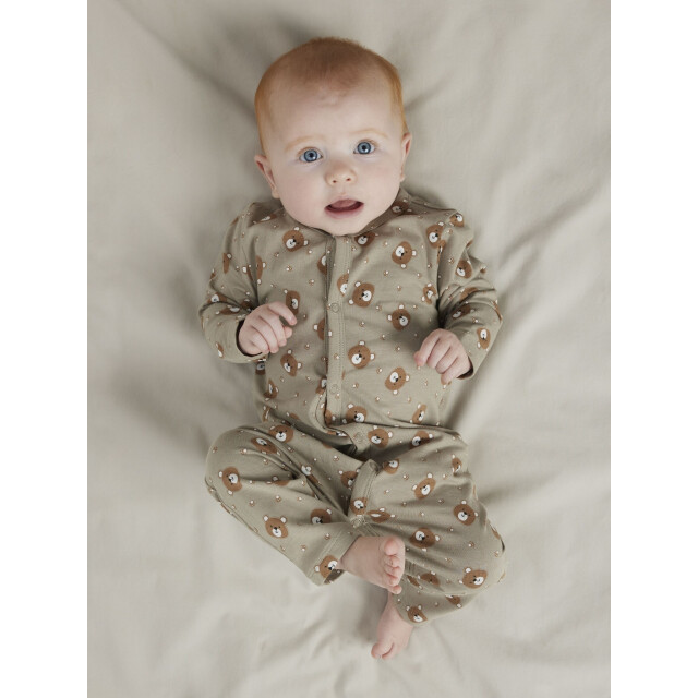 Name It Kinder bodysuit unisex nbnnight 3-pack beige/roze/groen vosprint 13254860-Vintage Khaki large