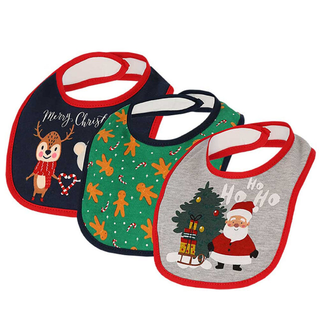 Apollo Baby kerstsokken + slabbetje set kerst print 000162990003 large