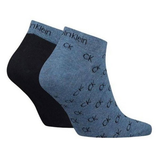 Calvin Klein Enkelsokken met geborduurd logo voor heren (set van 2) UTNA975_navyblue large