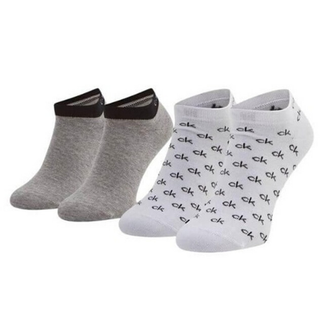 Calvin Klein Enkelsokken met geborduurd logo voor heren (set van 2) UTNA975_whitegrey large