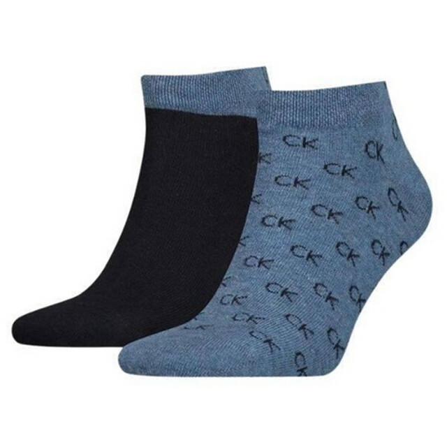 Calvin Klein Enkelsokken met geborduurd logo voor heren (set van 2) UTNA975_navyblue large