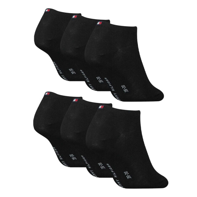 Tommy Hilfiger Sokken met tekstlogo voor heren (set van 6) UTNA1082_black large