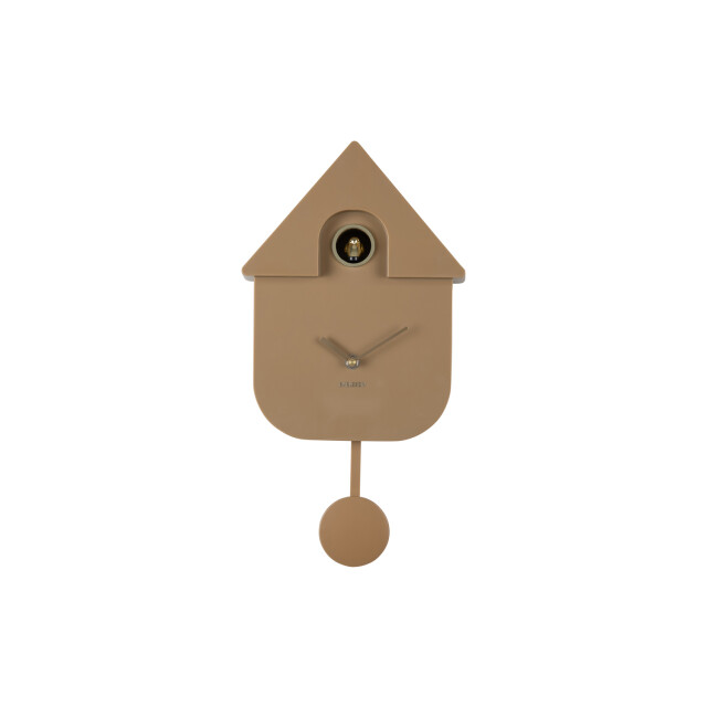 Karlsson wandklok modern cuckoo oro mocha brown 3259504 large