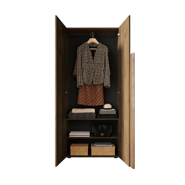 CaliCosy Ingangskast 2 deuren, 2 interne planken en een kledingrek h187 cm jupiter 3438117 large