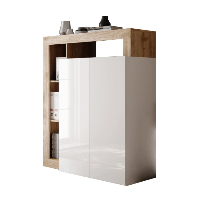 CaliCosy Opbermeubel met 2 deuren, om te bouwen tot bureau, h127 cm hamburg 3438116 large