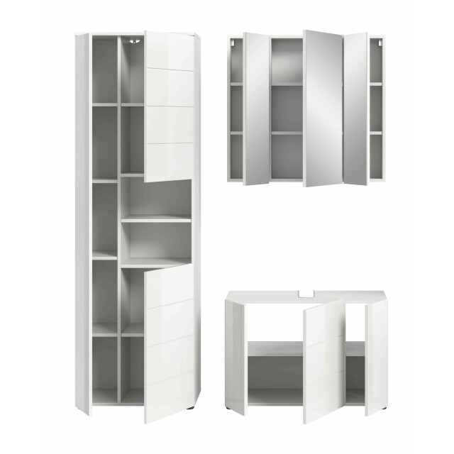 Furnilux Vira badkamer 3 delen hoogglans 3255966 large