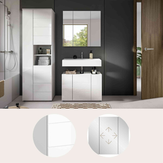 Furnilux Vira badkamer 3 delen hoogglans 3255966 large