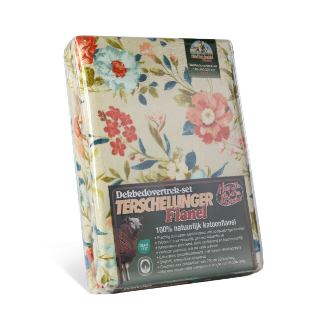 Terschellinger Wolweelde Luxueuze terschellinger flanellen winter dekbedovertrekset – veldbloemen vintage 3339060 large