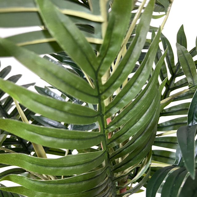 Kopu ® kunstplant arecapalm 110 cm 6 stammen zwarte pot nepplant 2612752 large