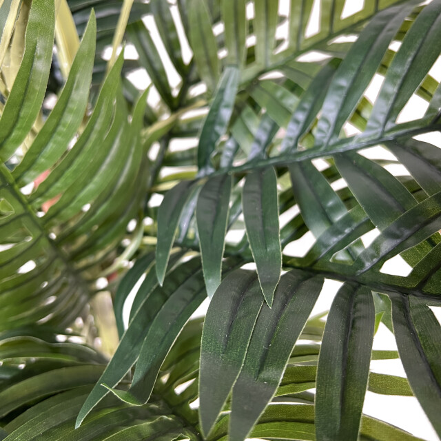 Kopu ® kunstplant arecapalm 110 cm 6 stammen zwarte pot nepplant 2612752 large